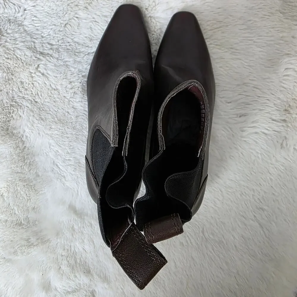 NEW Madewell The Dimes Chelsea Dark Brown Ankle Boots Turkish Coffee 8.5